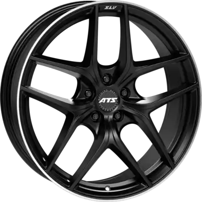 9.5x19 ATS Competition 2 Racing Black Horn Polished Alloy Wheels Image